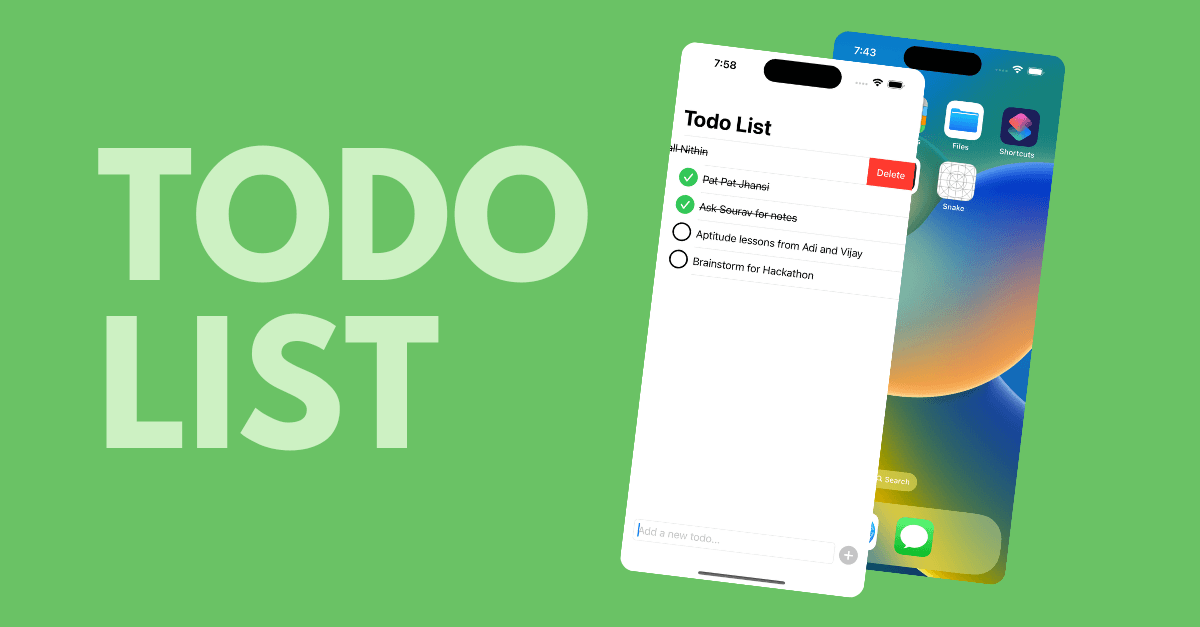 Todo iOS App